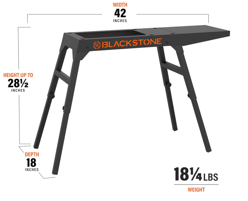 Blackstone Griddle Stand Universal Steel Black Rectangular