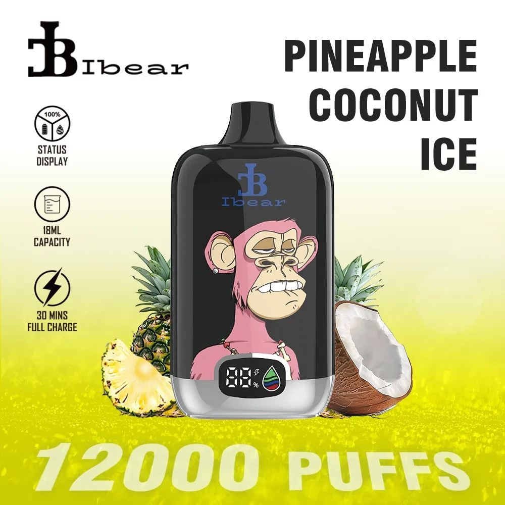 Ibear Digital Box 12K Einweg-E-Zigarette (Nikotingehalt 2 %)