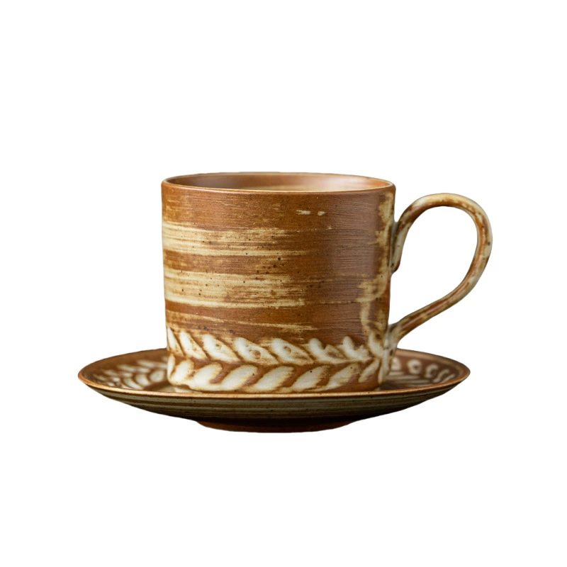 Rustic Ceramic Coffee Mug Wabi-Sabi Industrial Style Tea Cup