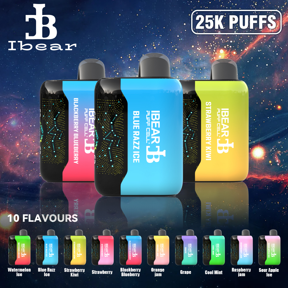 Ibear Bar 25K Puffs Disposable Vape (Nic 2%)