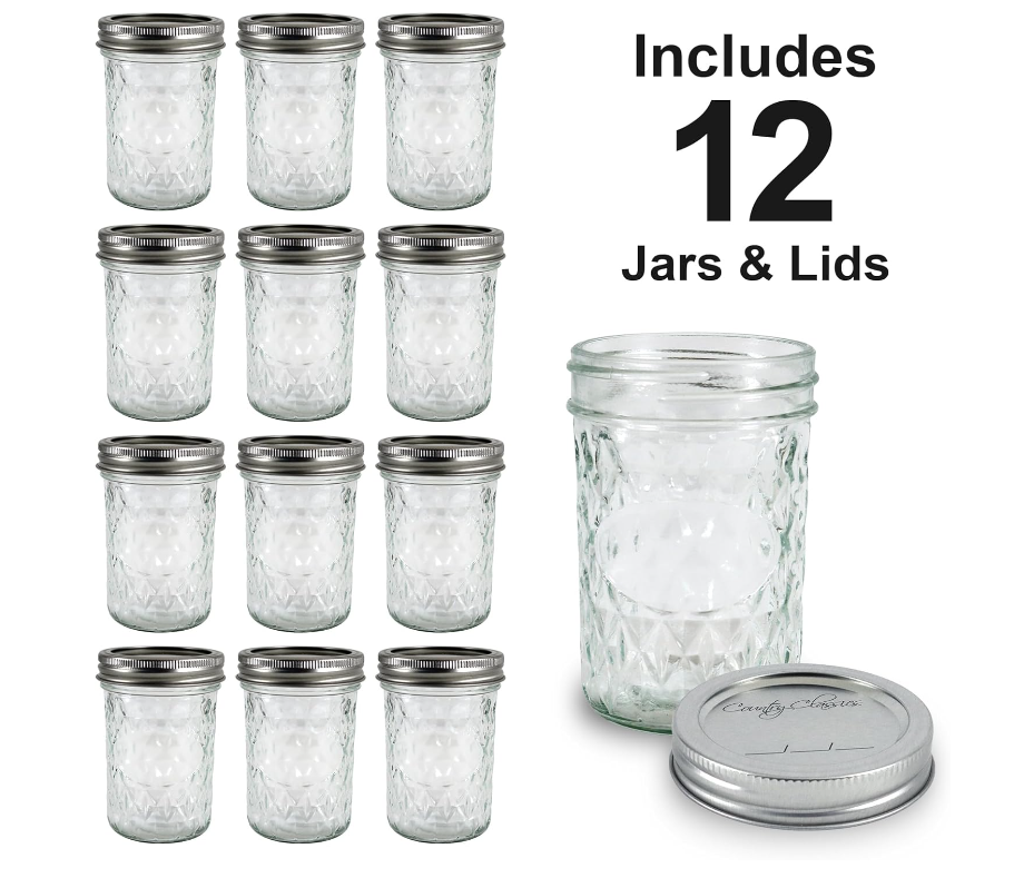 Regular Mouth Jelly Jar 12 oz 12 pk