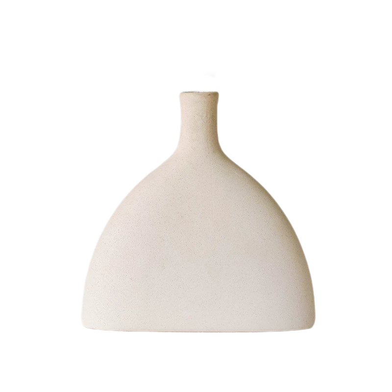 Minimalist Ceramic Vase - Elegant Home Décor for Living Room, Hallway, and Hydroponic Floral Arrangements