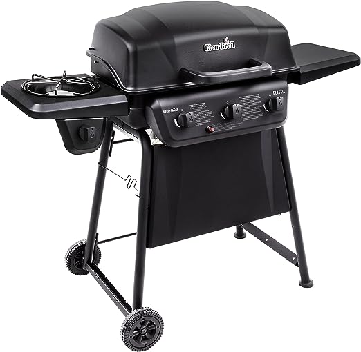 Char-Broil Classic 360 3-Burner Liquid Propane Gas Grill with Side Burner