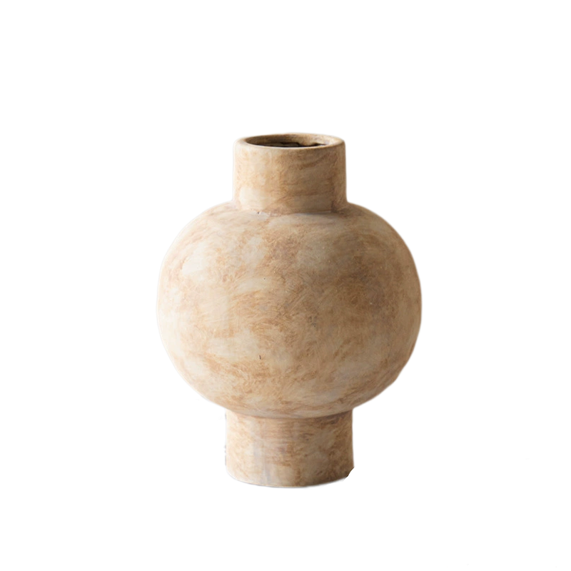 Minimalist Ceramic Vase - Artistic Tabletop Decoration for Living Room, Hallway, and TV Cabinet, Ideal for Flower Arrangements