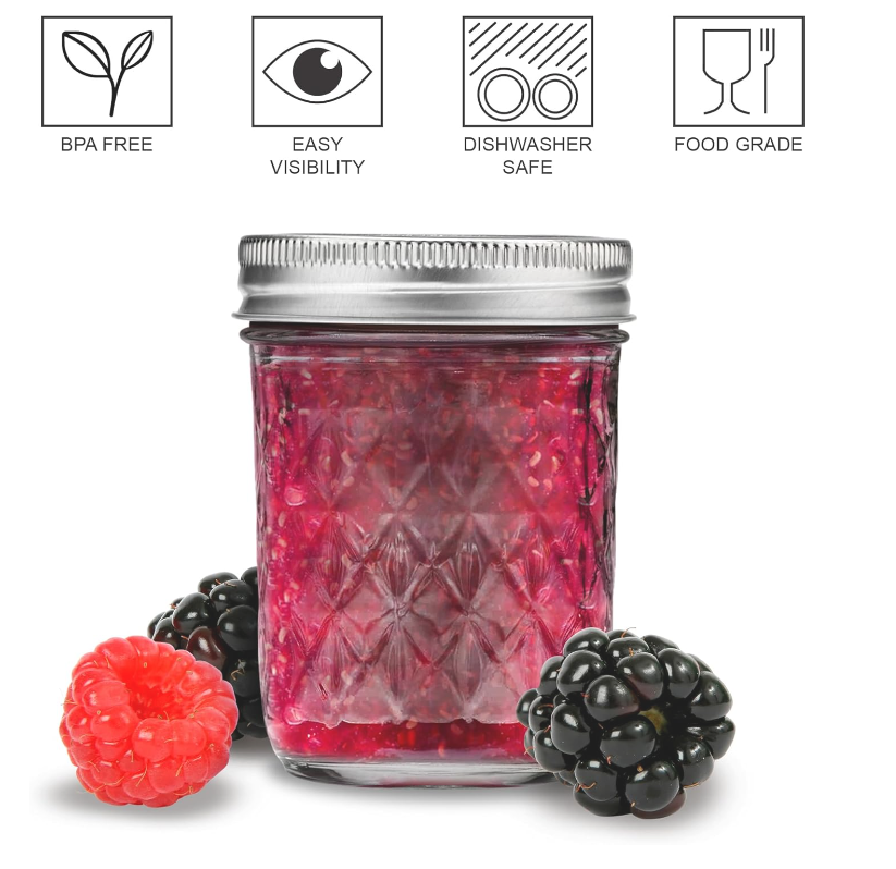 Regular Mouth Jelly Jar 12 oz 12 pk