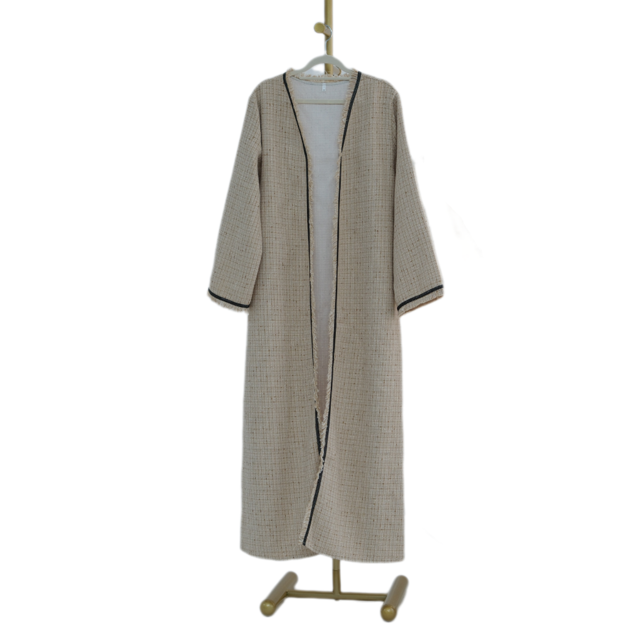 Turkish-Dubai Thickened Cardigan Dress – Autumn/Winter Open Front Dress