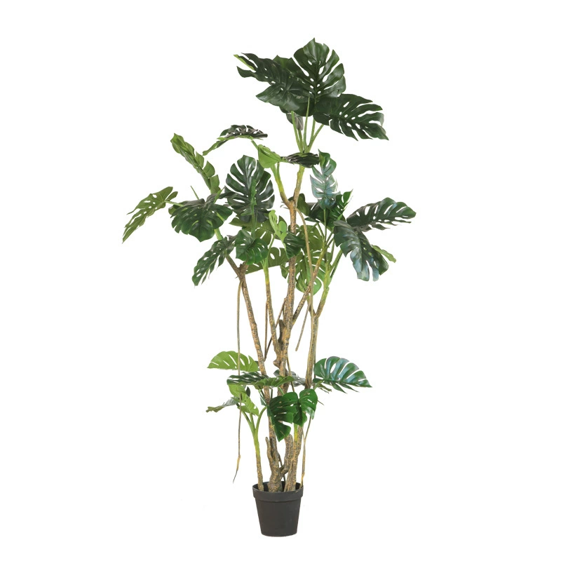 Large Faux Monstera Plant - Giant Artificial Swiss Cheese Plant for Floor Display and Window Decor