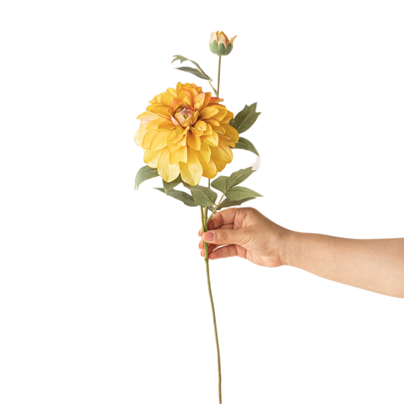 Realistic Artificial Dahlia Bouquet for Indoor Tabletop Decor