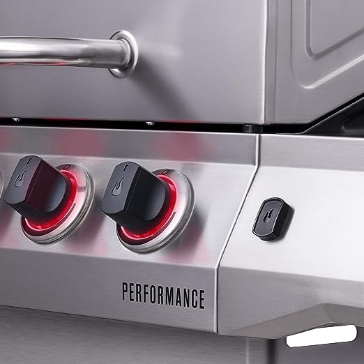 Char-Broil 463354021 Performance 4-Burner Cabinet Style Liquid Propane Gas Grill, Stainless Steel