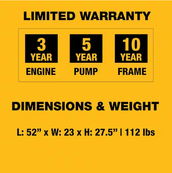 4000 PSI 3.5 GPM Gas Cold Water Pressure Washer with HONDA GX270 Engine (49-State)