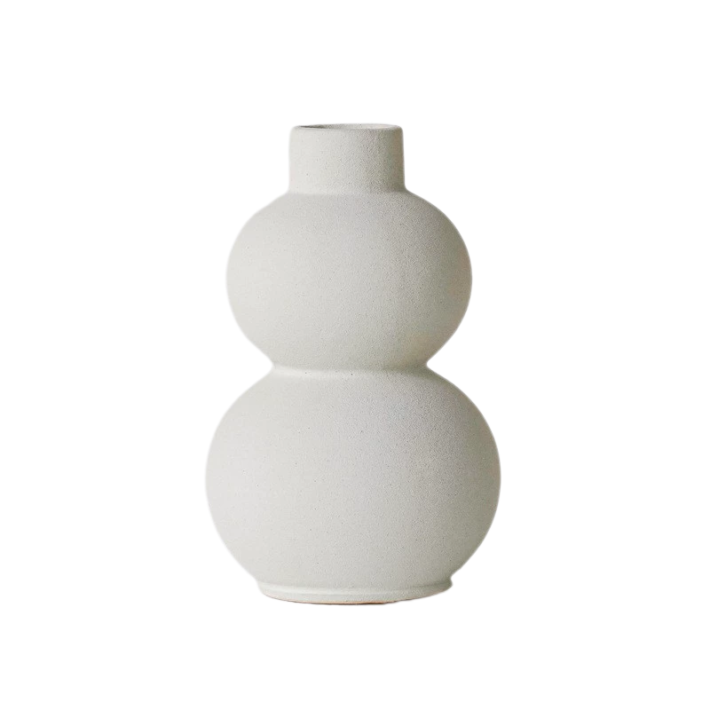 Minimalist Ceramic Vase - Elegant Home Décor for Living Room, Hallway, and Hydroponic Floral Arrangements