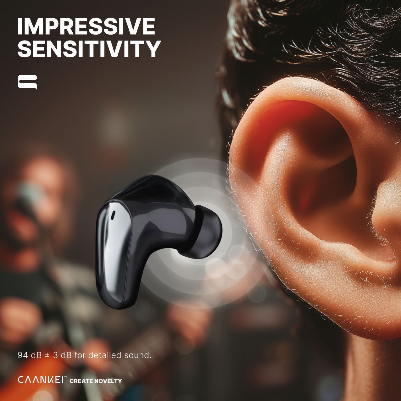 CT015 TWS Wireless Earbuds with ANC 25dB and Extended Battery Life