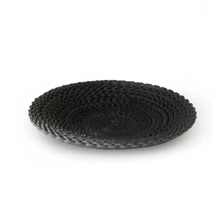 Mid-Century Black Woven Fruit Tray