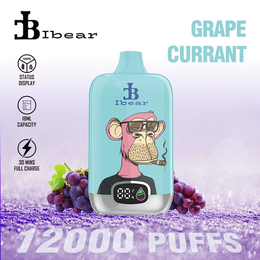 Ibear Digital Box 12K Einweg-E-Zigarette (Nikotingehalt 2 %)