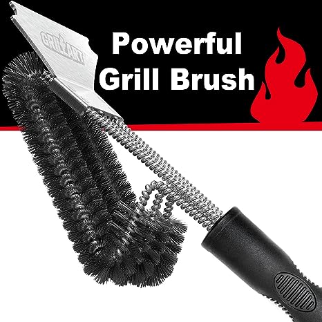 GRILLART Grill Brush and Scraper, Extra Strong BBQ Cleaner Accessories, Safe Wire Bristles 18