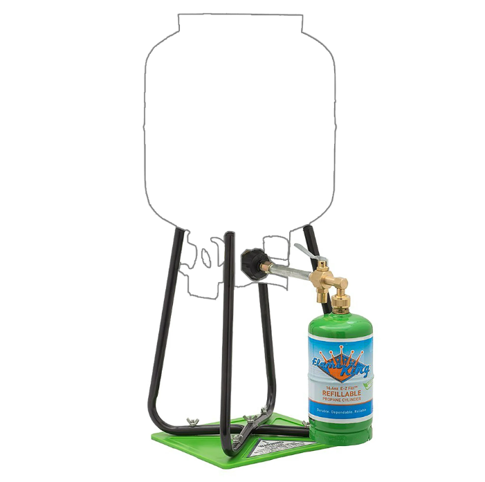 Flame King Refillable Propane 1 lb Cylinder with Refill Kit