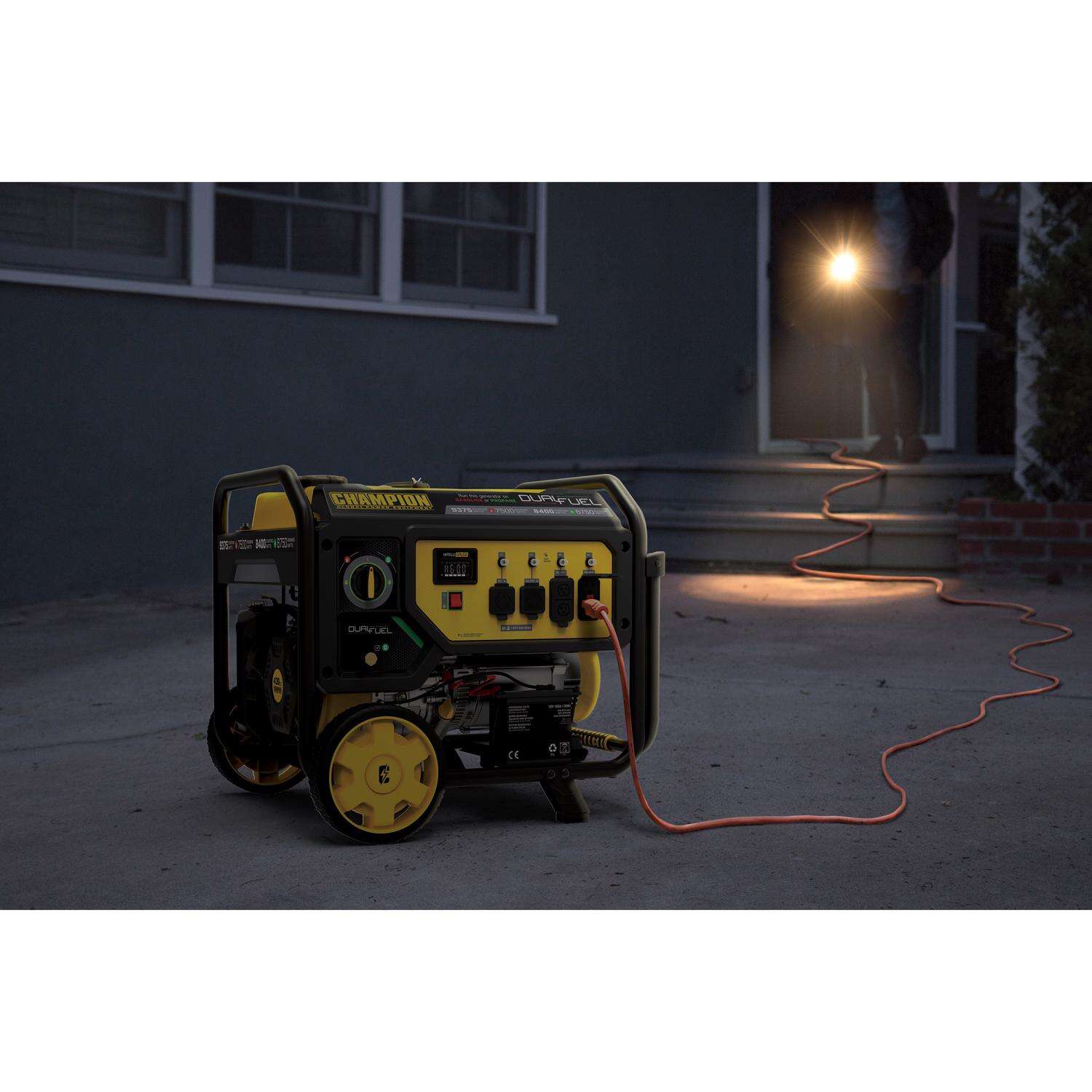 Champion 7500 W 240 V Gasoline or Propane Portable Generator