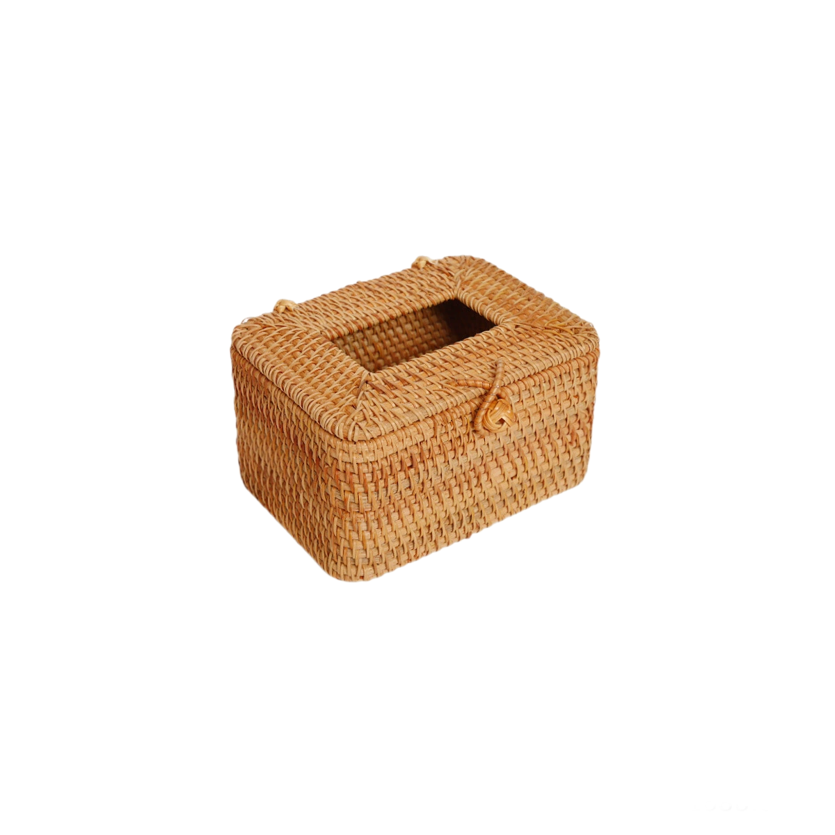 Artisanal Rattan Tissue Box Cover for Nature-Inspired Homes