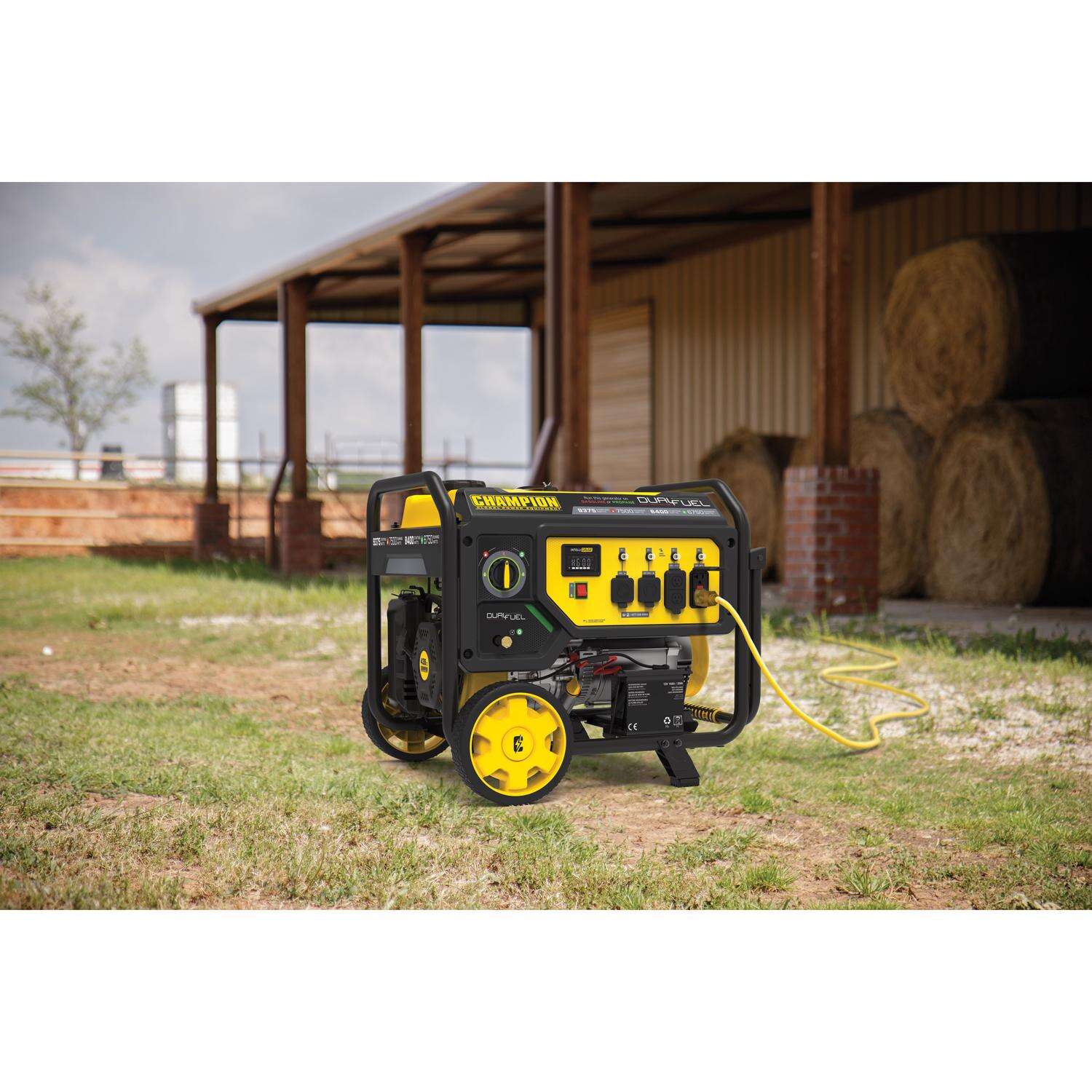 Champion 7500 W 240 V Gasoline or Propane Portable Generator