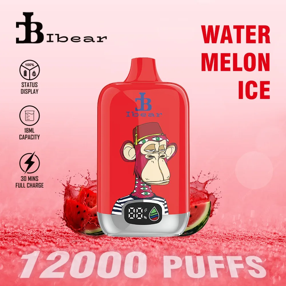 Ibear Digital Box 12K Einweg-E-Zigarette (Nikotingehalt 2 %)
