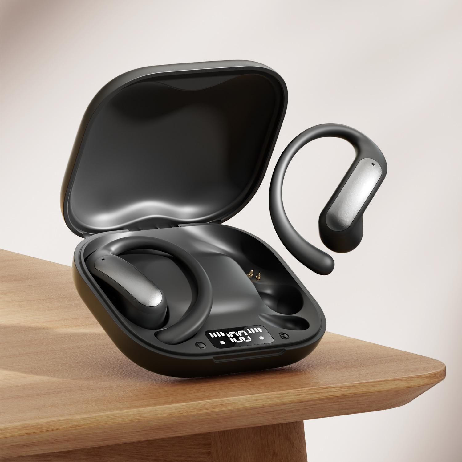 Open-Ear Wireless 5.4 Earphones with HD Sound, Touch Control, Noise Reduction & Long Battery Life