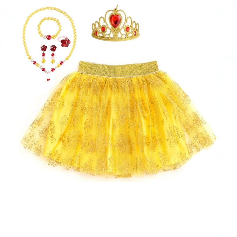 Girls' Tulle Skirt – Super Stylish Summer Mesh Puffy Skirt, Princess-Inspired for Kids