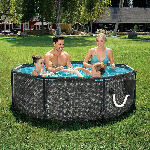 Summer Waves Active 8 ft. x 30 in. Above Ground Frame Swimming Pool Set with Pump P2A00830A