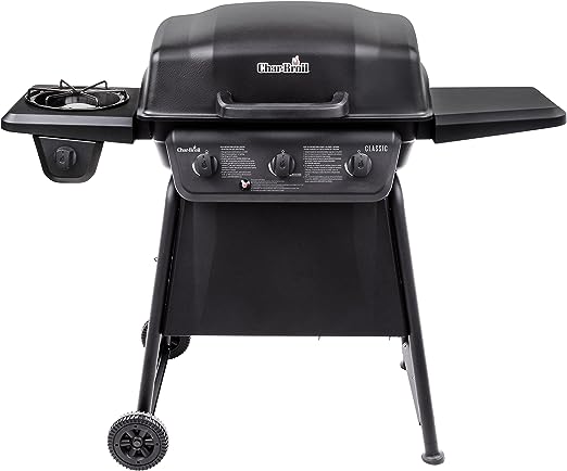 Char-Broil Classic 360 3-Burner Liquid Propane Gas Grill with Side Burner