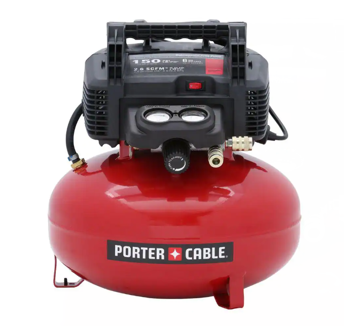 150 PSI, 6 Gallon Oil-Free Pancake Air Compressor