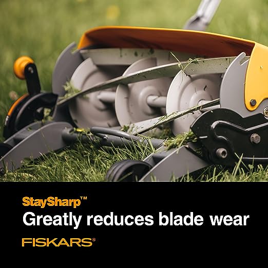 Fiskars StaySharp Max Reel Push Lawn Mower - 18