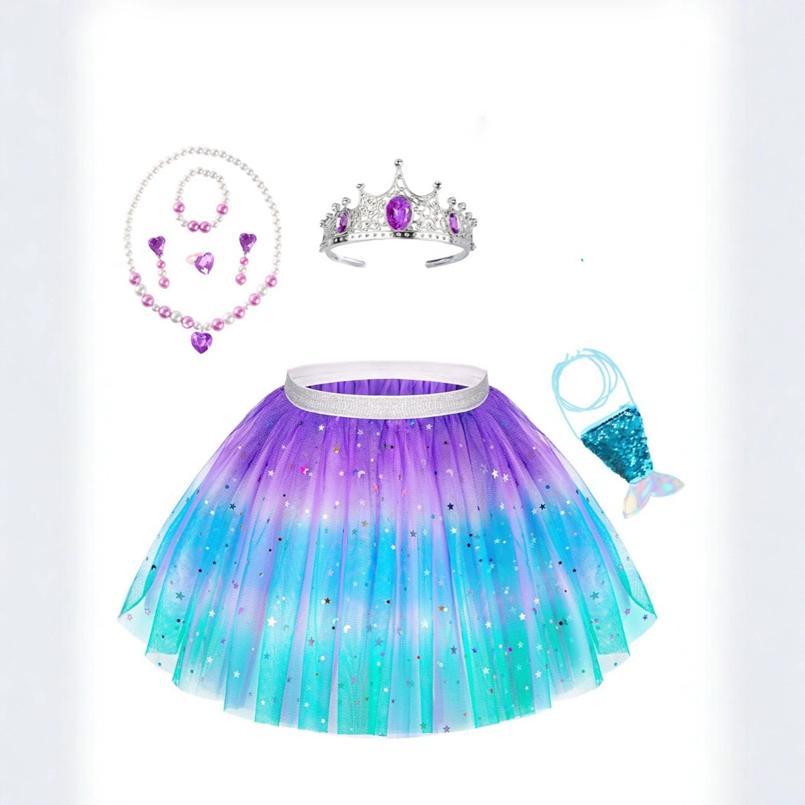 Girls' Tulle Skirt – Super Stylish Summer Mesh Puffy Skirt, Princess-Inspired for Kids