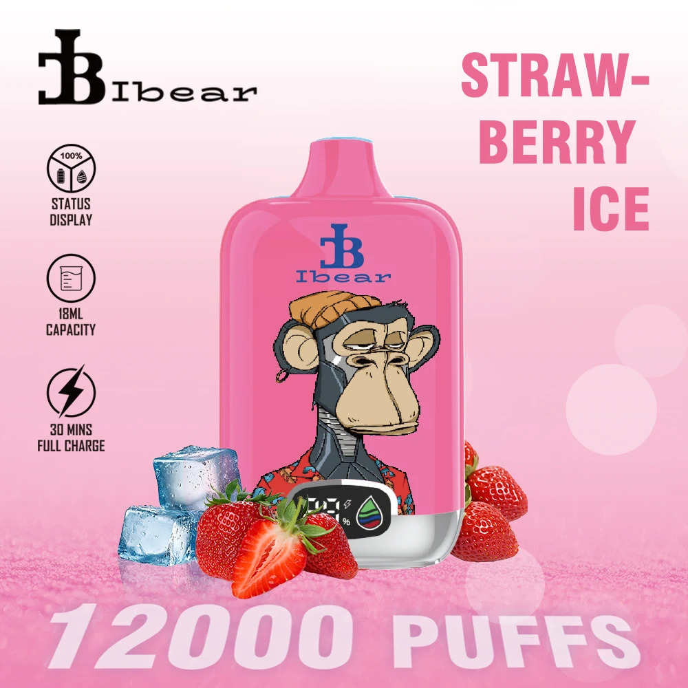 Ibear Digital Box 12K Einweg-E-Zigarette (Nikotingehalt 2 %)