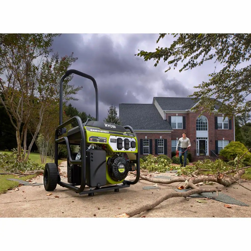 6,500-Watt Gasoline Powered Portable Generator with CO Shutdown Sensor