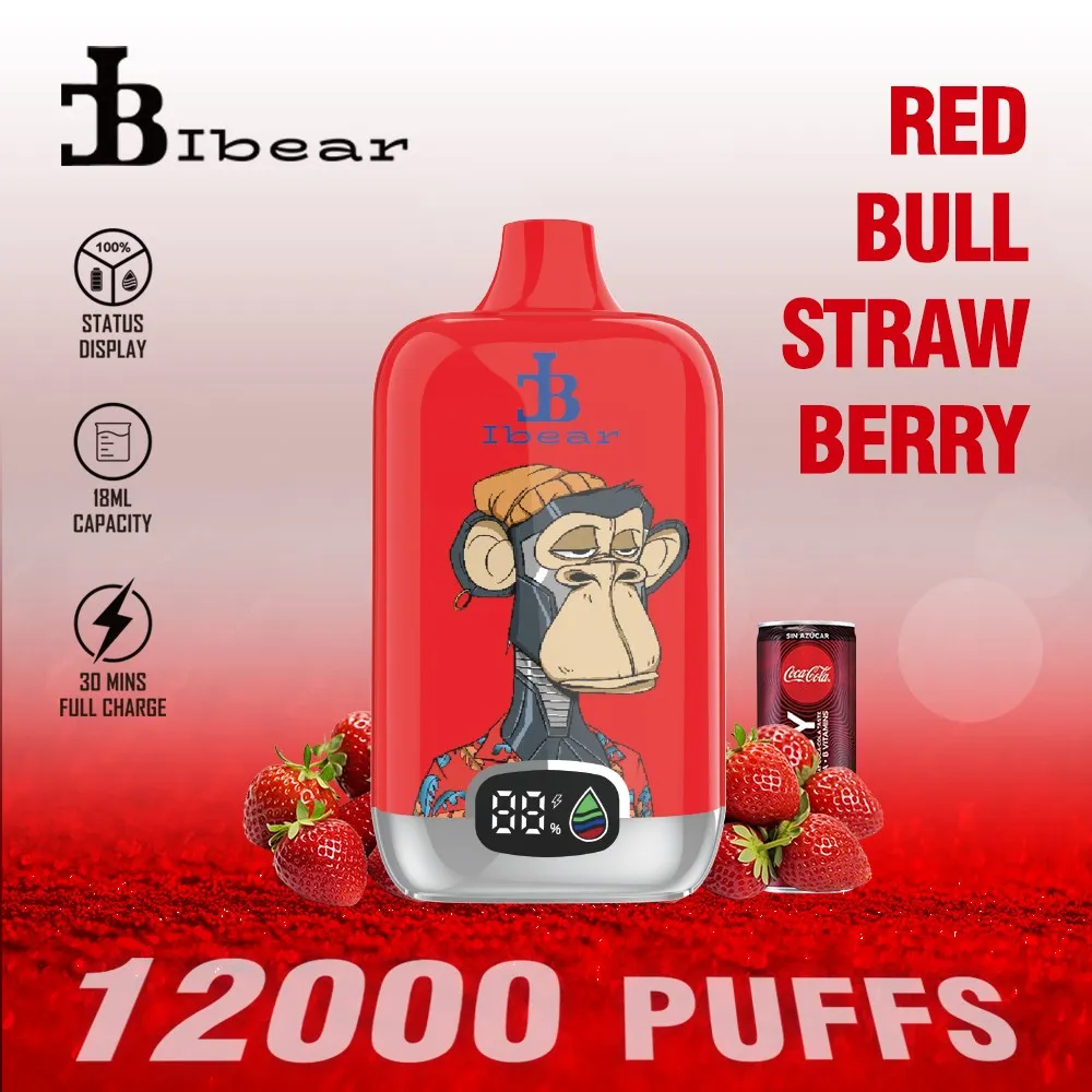 Ibear Digital Box 12K Einweg-E-Zigarette (Nikotingehalt 2 %)