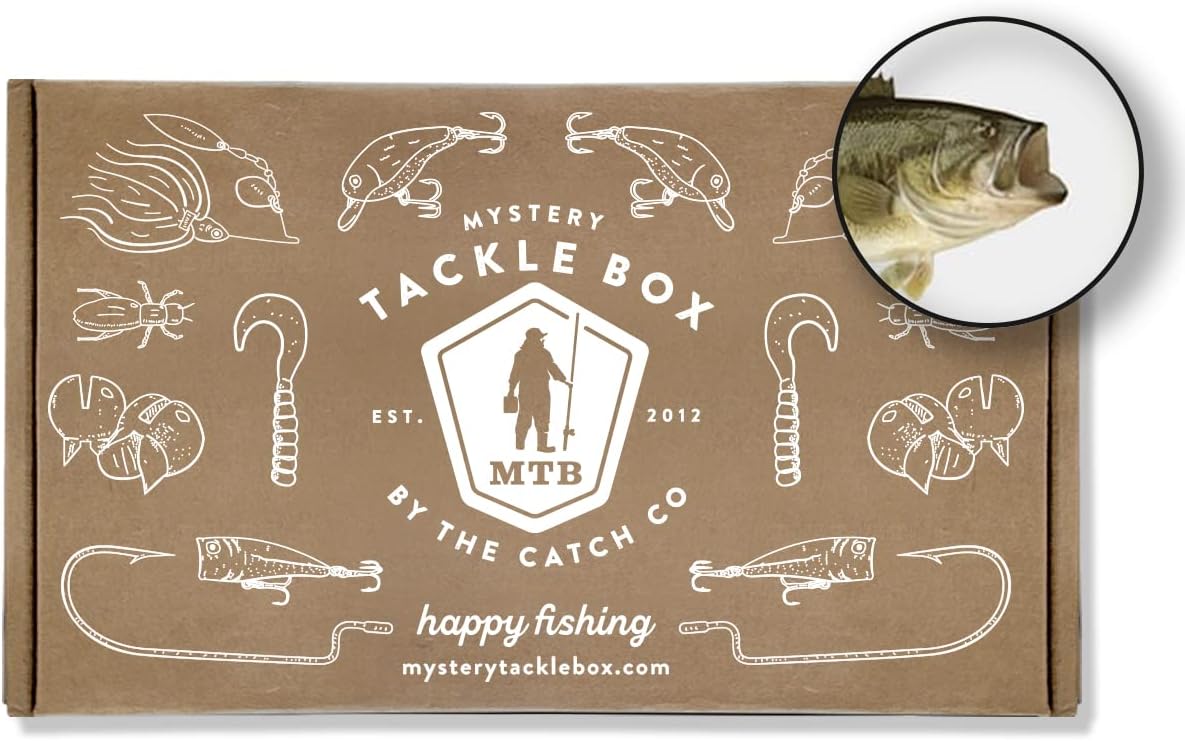 Catch Co Mystery Tackle Box Freshwater Largemouth and Smallmouth Bass Lures Fishing Kit