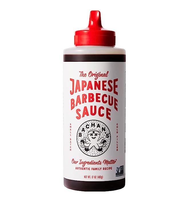 Bachan's - The Original Japanese Barbecue Sauce, 17 Ounces. Small Batch, Non GMO, No Preservatives, Vegan and BPA free. Condiment for Wings, Chicken, Beef, Pork, Seafood, Noodle Recipes, and More.…