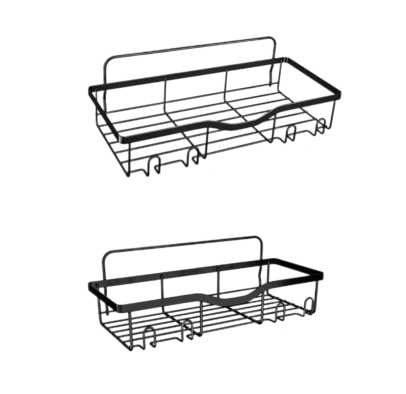 No-Drill Bathroom Storage Rack – Wall-Mounted Organizer for Shower & Toilet