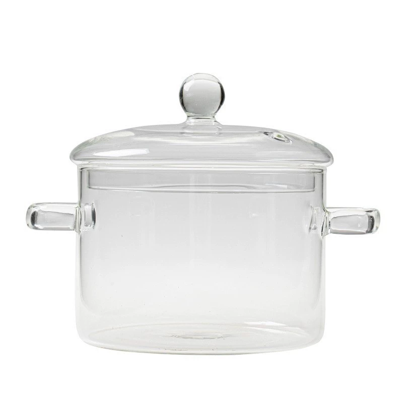 High-Quality Double-Handled Glass Pot