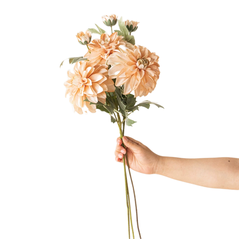 Realistic Artificial Dahlia Bouquet for Indoor Tabletop Decor