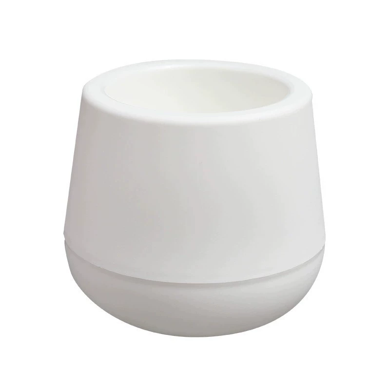 Nordic Minimalist Thickened White Resin Shatter-Resistant Self-Watering Lazy Pot for Hydroponics