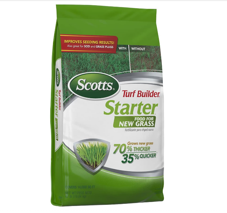 🔥(Last Day Sale 70% OFF) 💥CLEARANCE SALE💥Scotts Turf Builder Starter Fertilizer for New Grass, Use When Planting Seed, 14,000 sq. ft., 42 lbs.