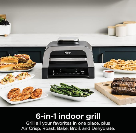 Ninja Foodi DG551 Smart XL 6-in-1 Indoor Grill Air Fryer