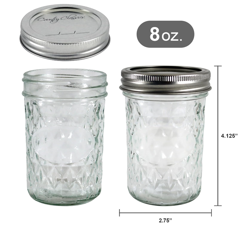 Regular Mouth Jelly Jar 12 oz 12 pk