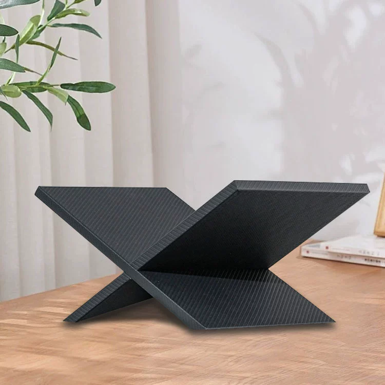 Modern Minimalist Wooden & Leather Bookshelf