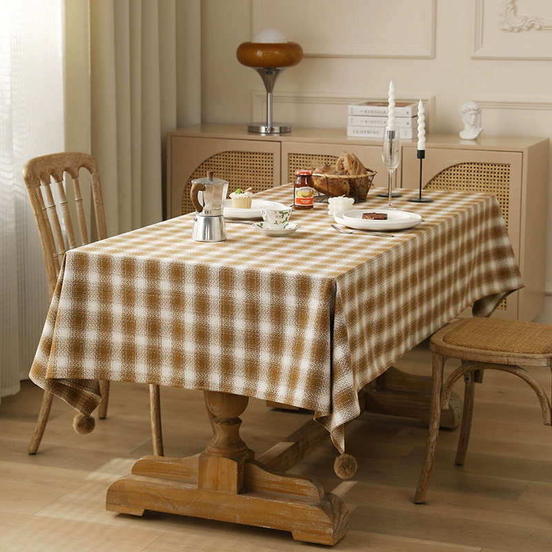 Thickened Rectangular Tablecloth – Durable & Elegant for Dining Tables