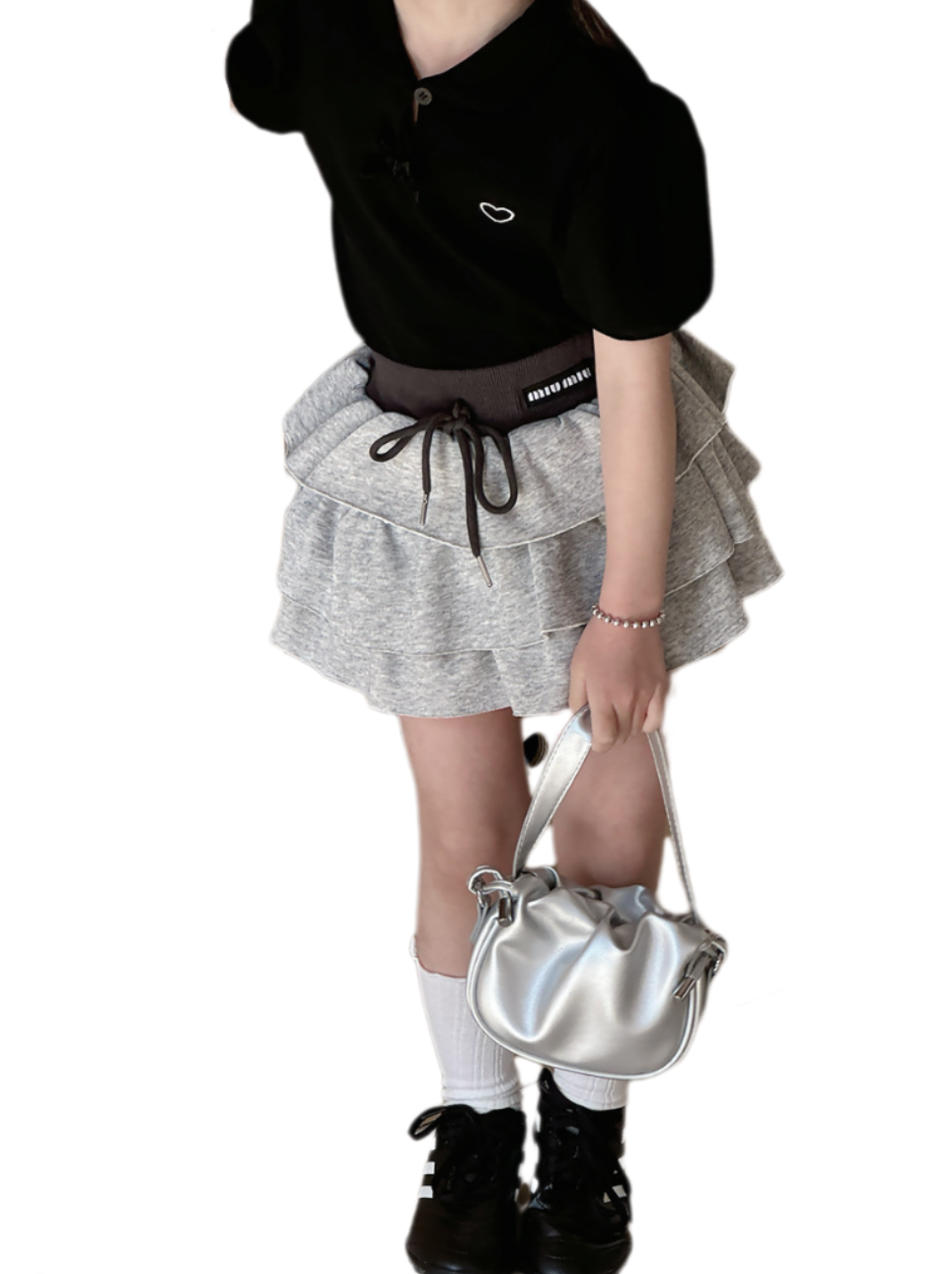 Girls' Summer Tulle Skirt – High-Waist Korean-Style Layered Cake Skirt