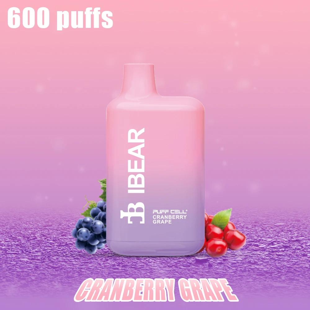 Ibear Bar 600 Puffs Disposable Vape (Nic 2%)