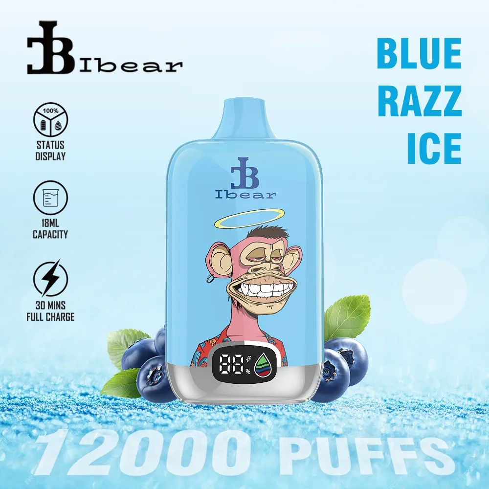 Ibear Digital Box 12K Einweg-E-Zigarette (Nikotingehalt 2 %)