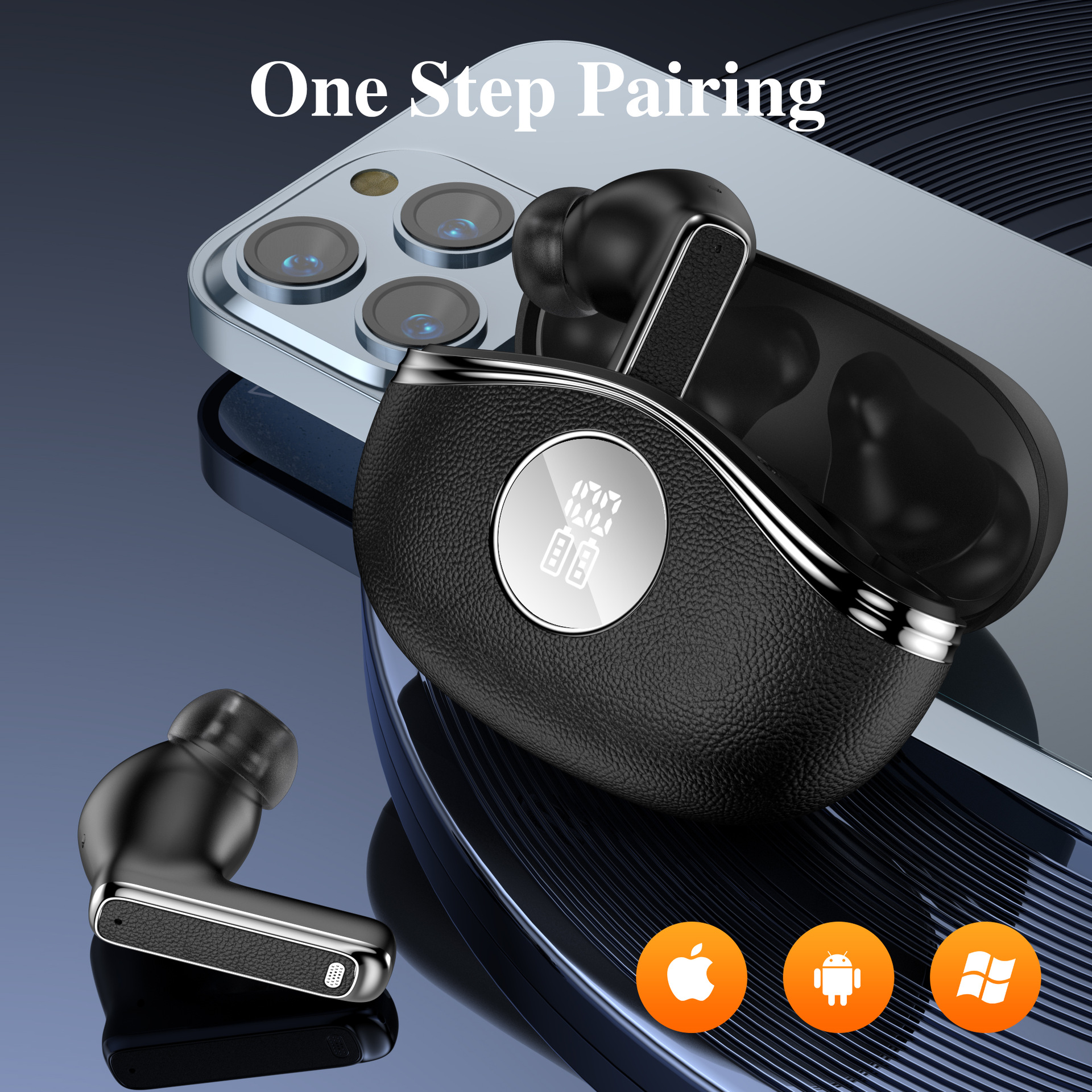 Smart Touch Control Wireless Headphones with 36-Hour Playtime
