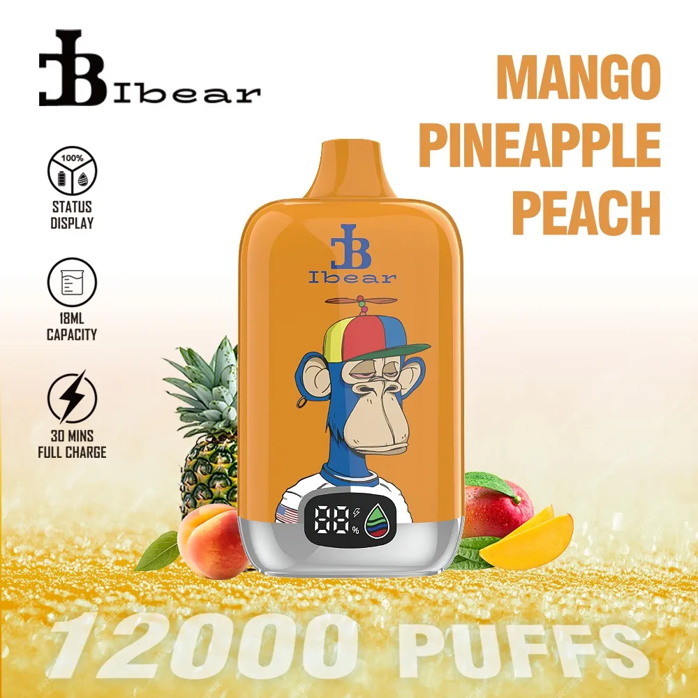 Ibear Digital Box 12K Einweg-E-Zigarette (Nikotingehalt 2 %)